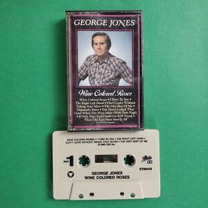 George Jones Wine Colored Roses Cassette 1986 CBS